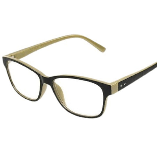 Foster Grant Kinsey Gold Reading Glasses Gold with Case, +2.75