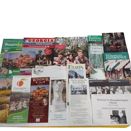 Vintage 2007 Georgia Tourism Ephemera Collection - Brochures, Guides & Souvenirs