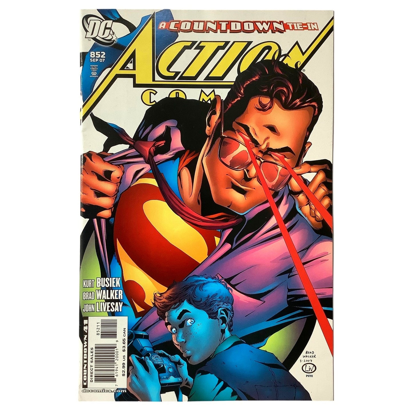 DC Comics, Action Comics #852, 3-2-1-ACTION! Part 1/3, May 2007, NM 9.4