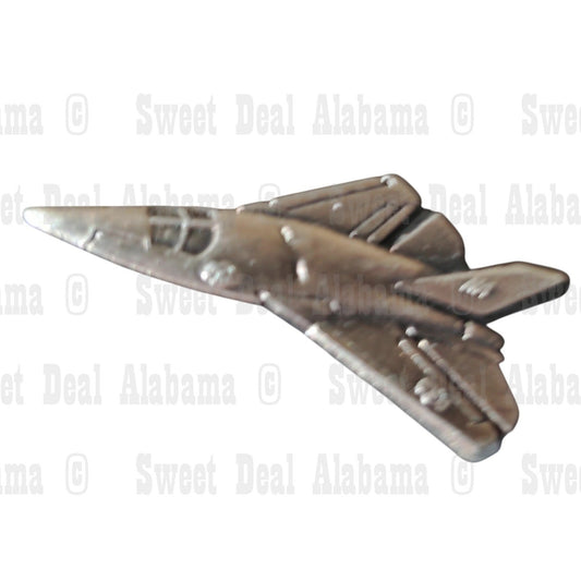 F-111 Aardvark Aircraft, Patinated Finish Hat, Lapel, Brooch Pin 1-3/8"W x 5/8"H