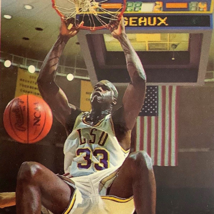 Shaquille O'Neal, LSU (C), Classics 1992 Draft Picks Card 1, EXC