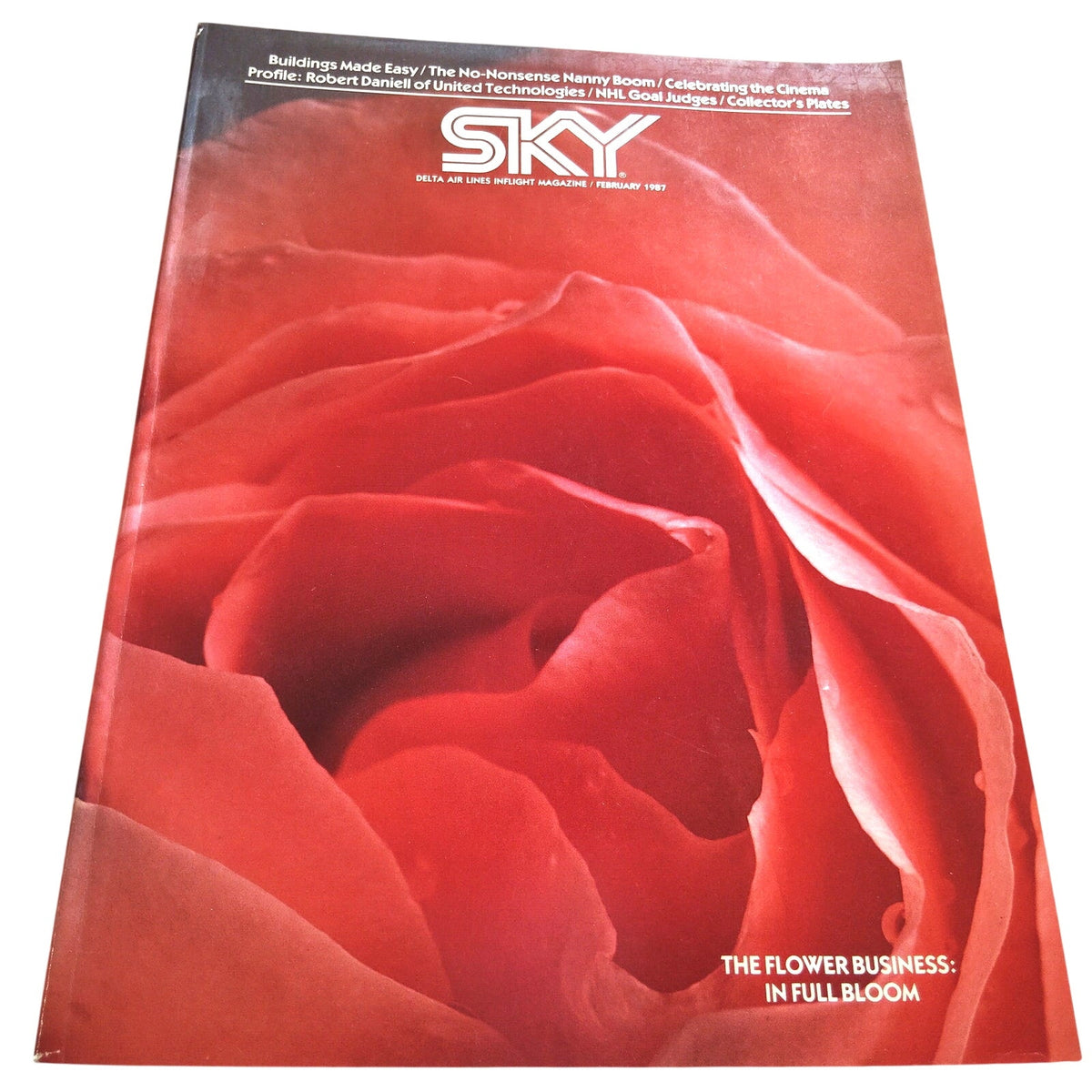 Delta SKY Mag - February 1987 - Hockey, Florida, Dick Sheridan, Film Festivals