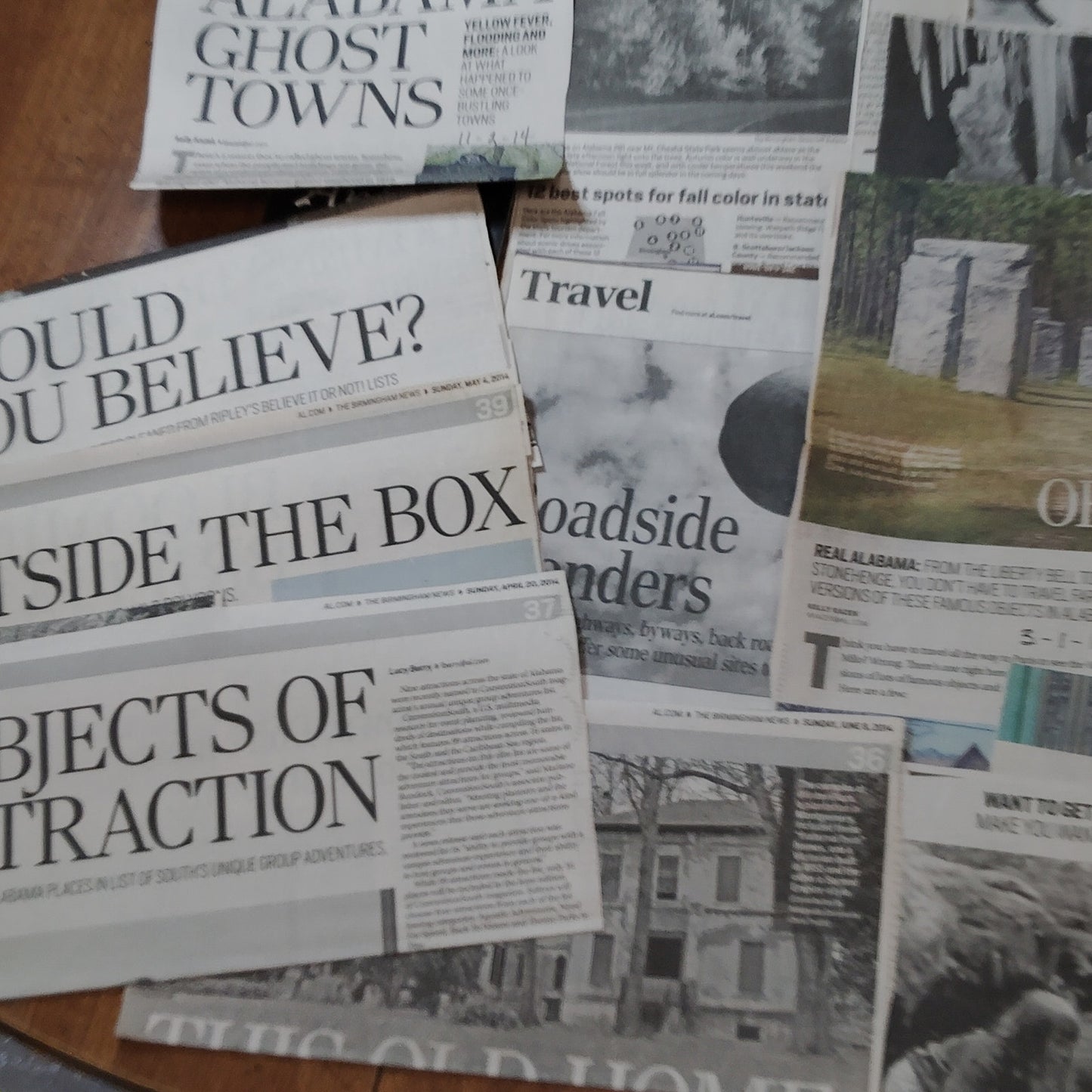 Ghost-Themed Articles & Travel Guides Ephemera Lot - Alabama Memorabilia