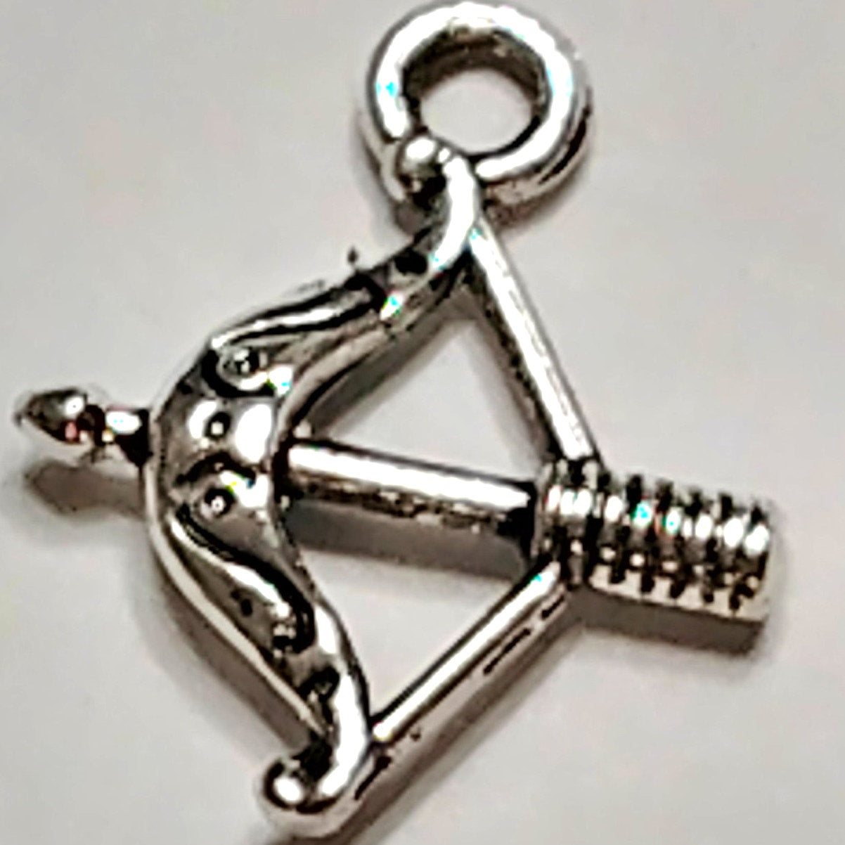 Sagittarius Zodiac Charm Smooth Tibetan Silver Metal Horoscope Pendant Jewelry