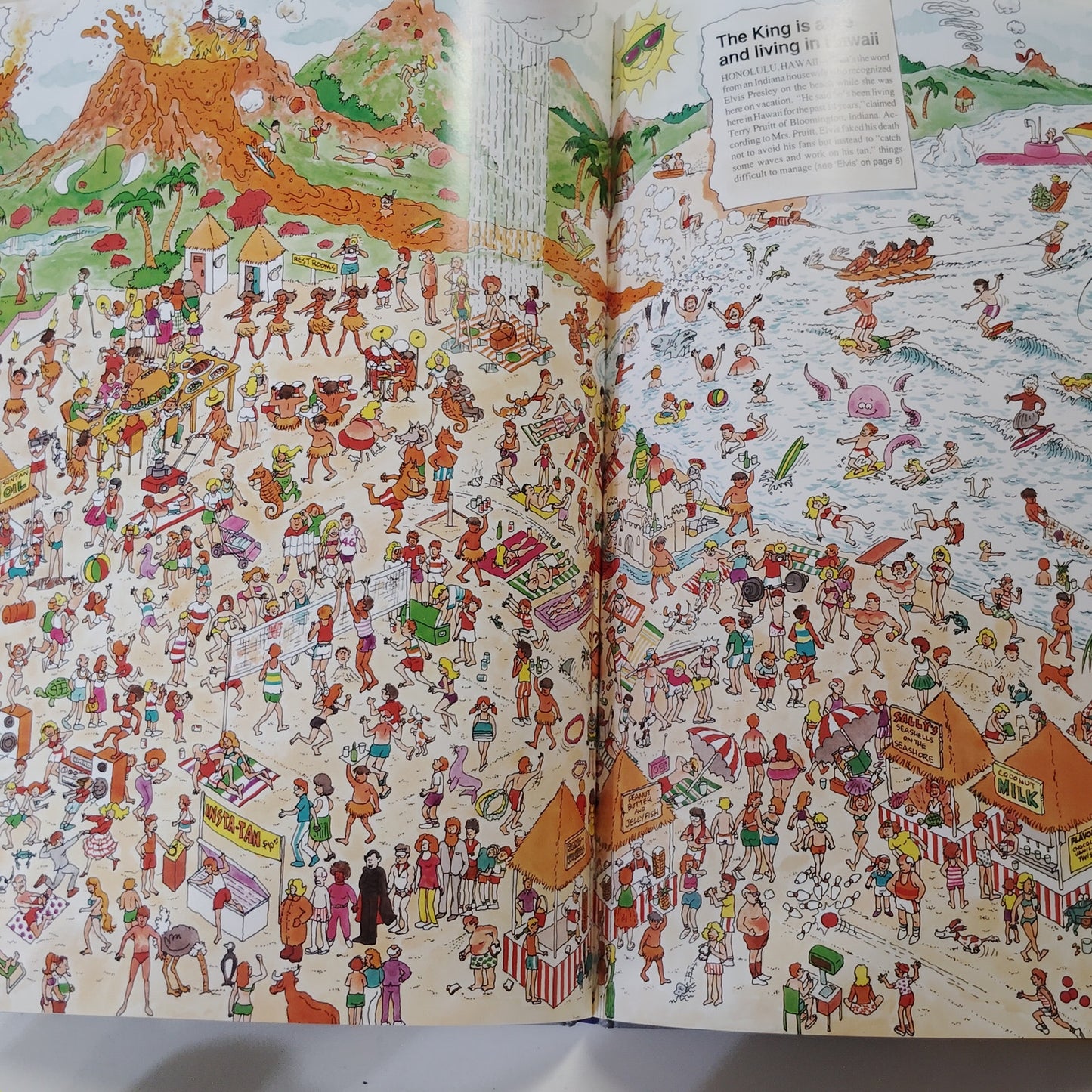 In Search of Elvis 1992 Hardcover Seek‑And‑Find Adventure 12.75" x 10" x 1"