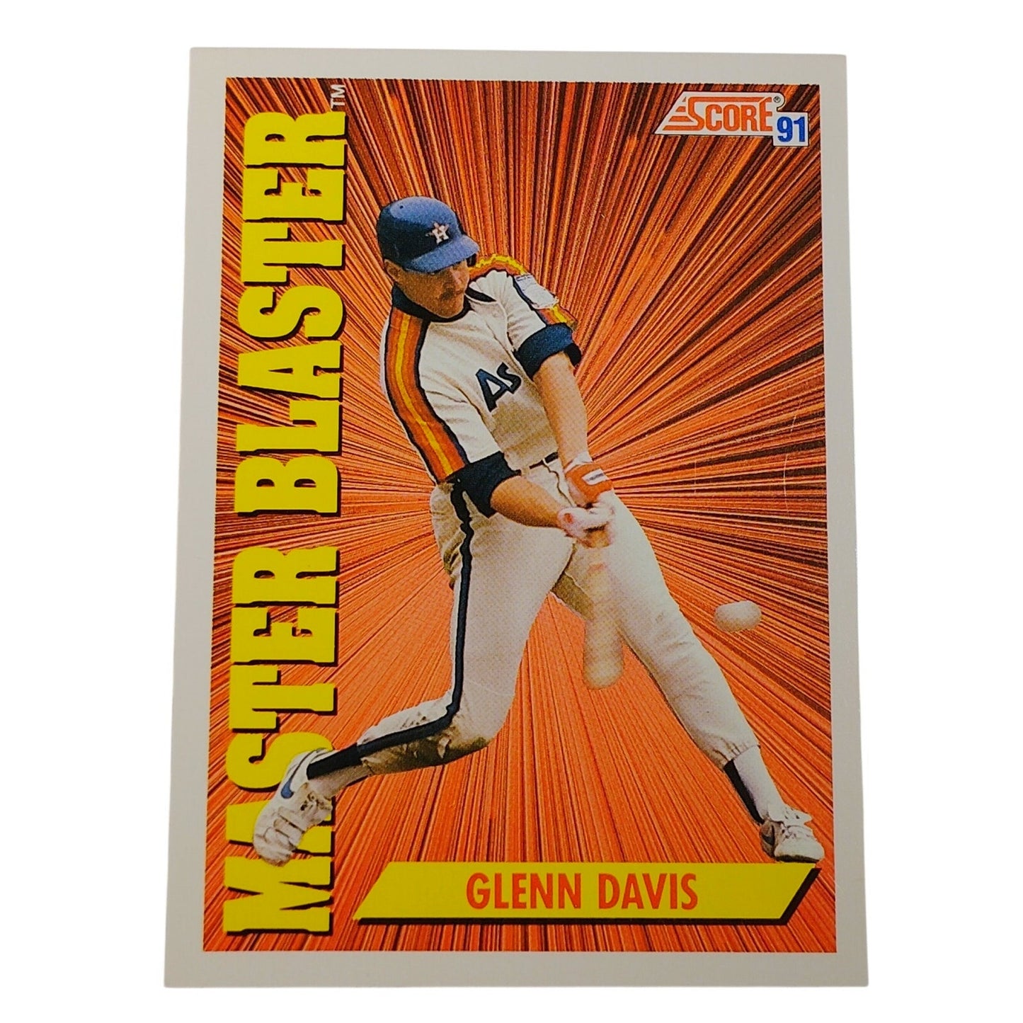 1991 Score Glenn Davis #405 Houston Astros Master Blaster Power Hitter NM