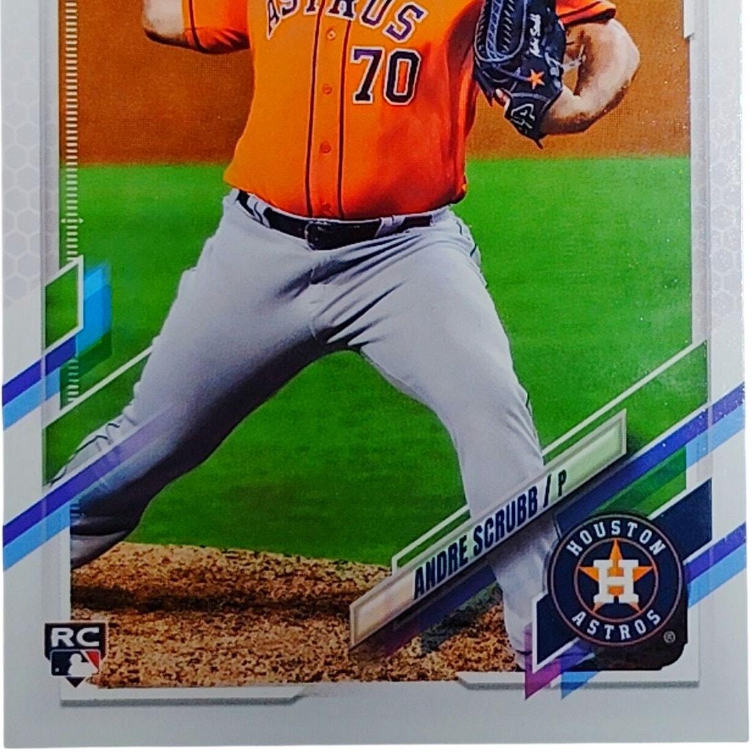 2021 Topps Series 2 Rookie Andre Scrubb 384 RC Houston Astros Pitcher VG/EX