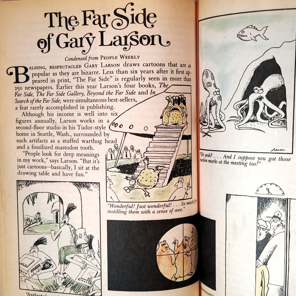 Reader's Digest July 1985 Vintage Magazine Iacocca & Far Side Gary Larson