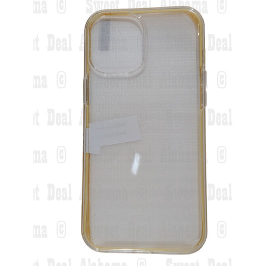 Creative Cellphone Case For iPhone 12 Pro Max (6.7"), Clear, Yellow Trim