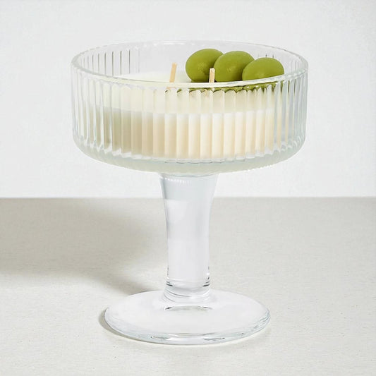Mellow Martini Scented Candle 5 oz Cocktail Glass Bullseye’s Playground
