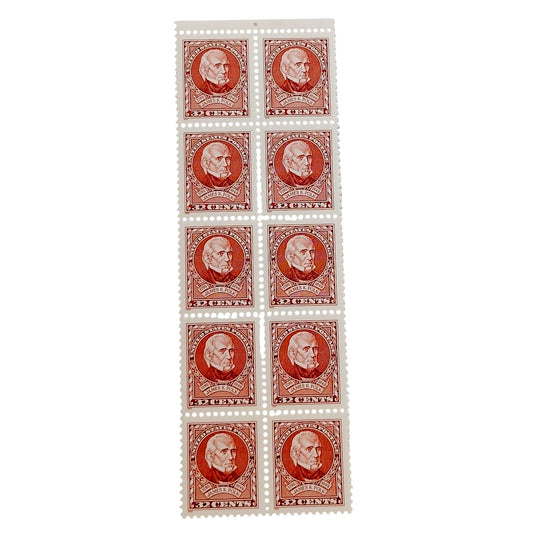 Block of 10 – 1995 USA 32¢ James K. Polk MNH Scott 3004 – Vertical Block