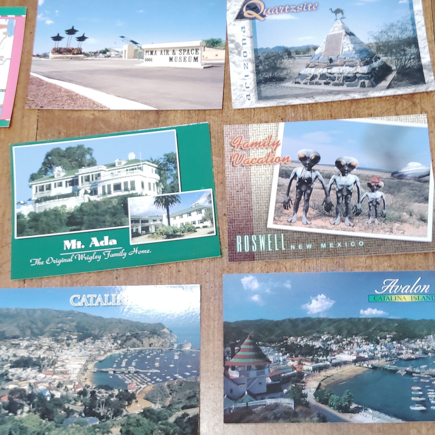 20 VTG Assorted Pacific Travel Souvenir Postcards - Multi-Color Collectible Lot