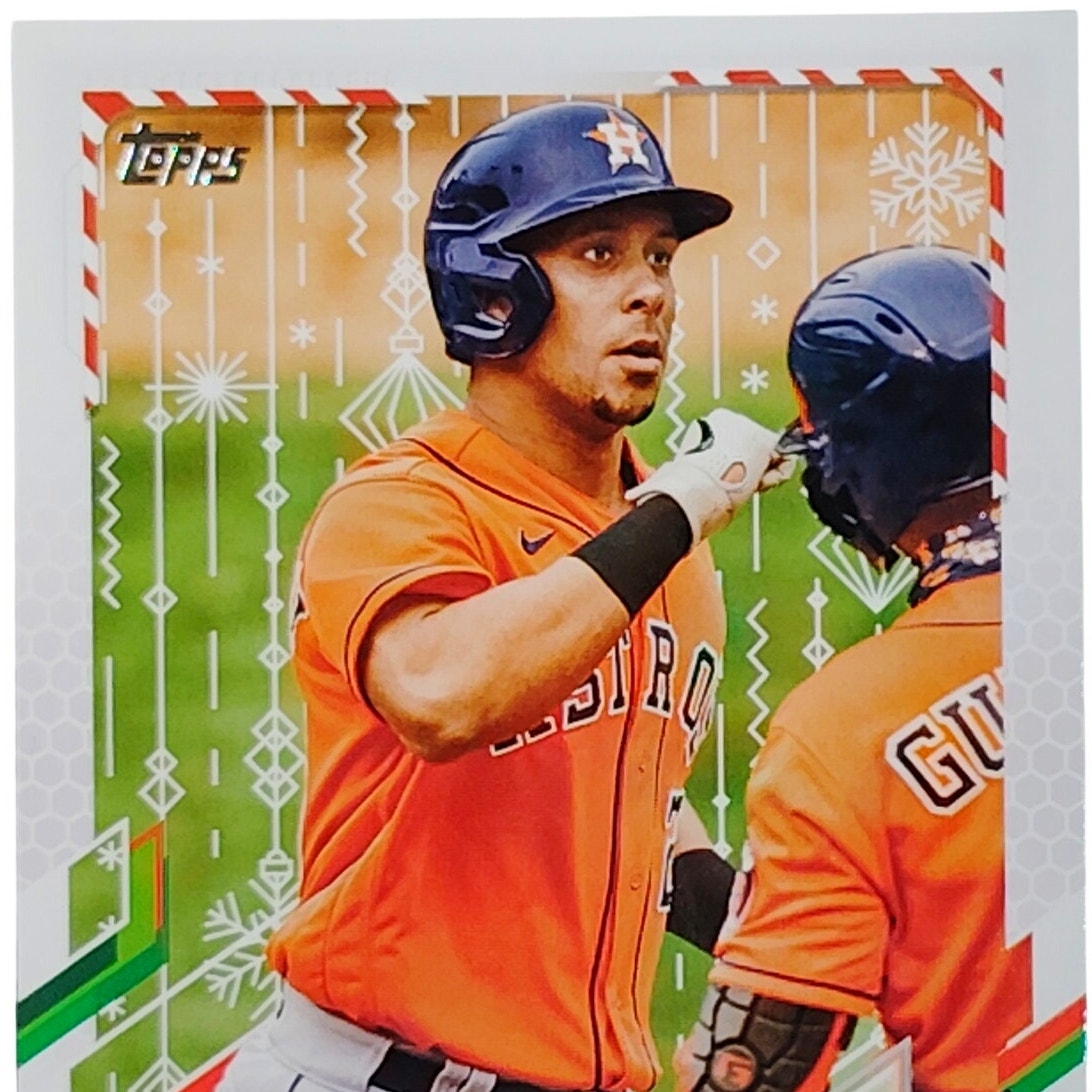 2021 Topps Holiday Michael Brantley HW69 Houston Astros OF Baseball Card VG/EX