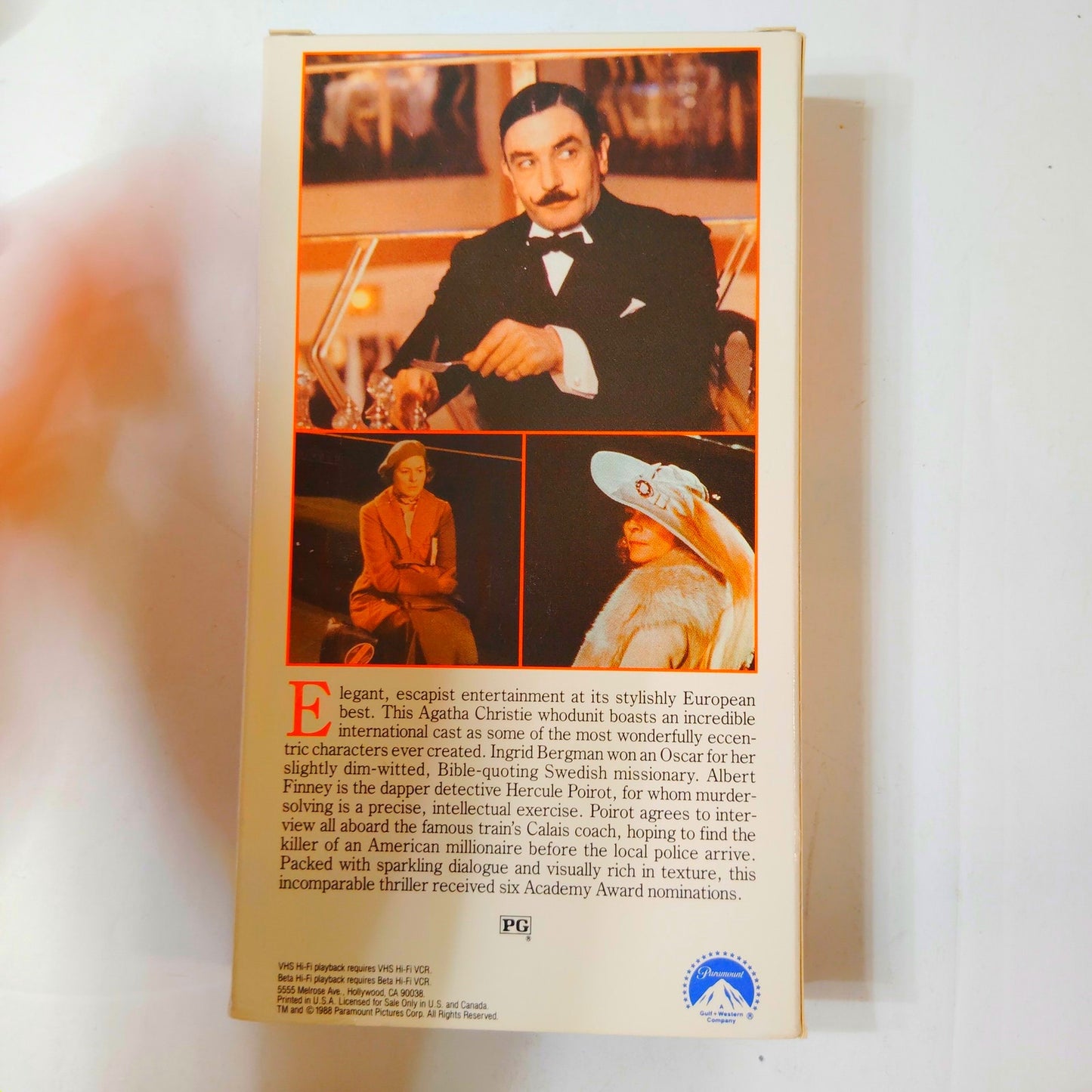 Murder on the Orient Express VHS 1974 Albert Finney Mystery