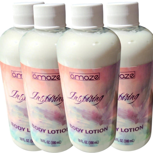 4× TNT Amaze Inspiring Body Lotion – 10 fl oz Each, Rapid-Absorption Moisturizer, Made in Canada