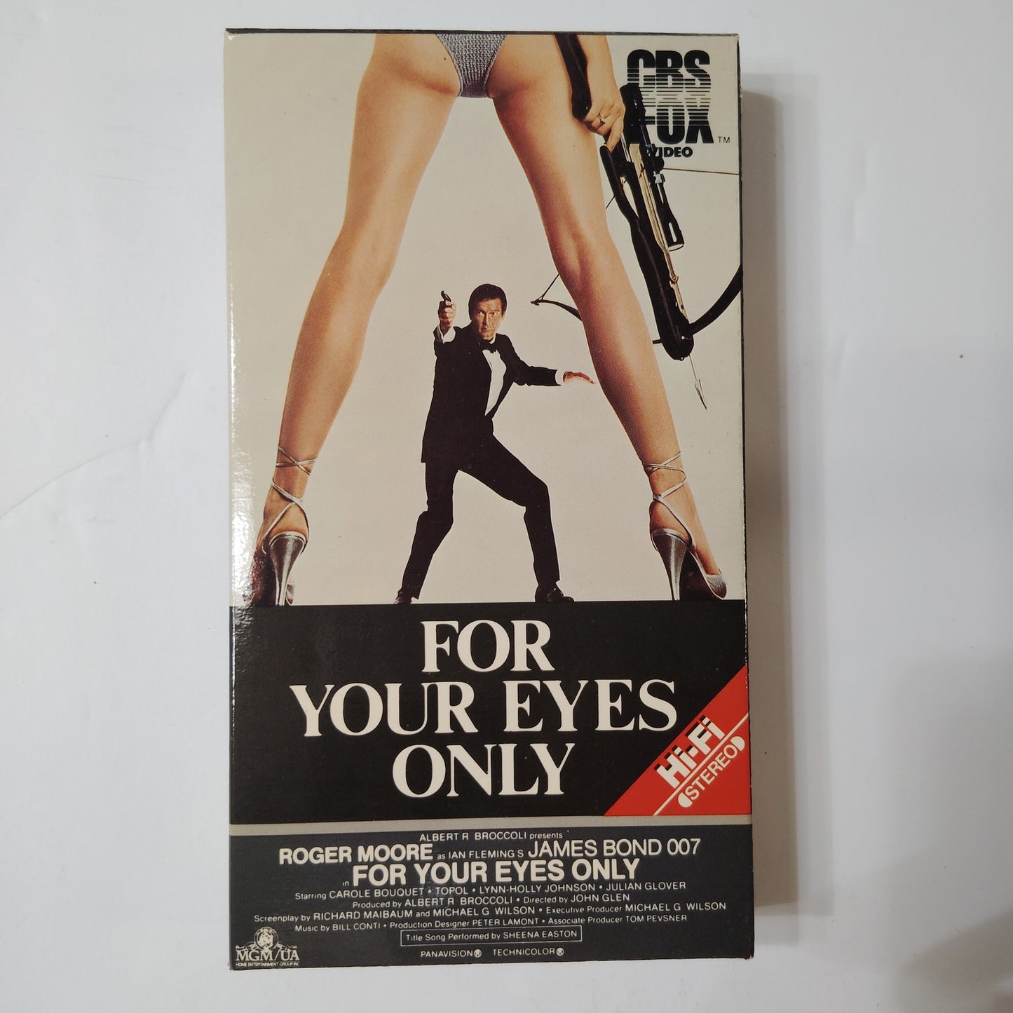 For Your Eyes Only VHS 1981 Roger Moore James Bond Original 1984 CBS/FOX Release