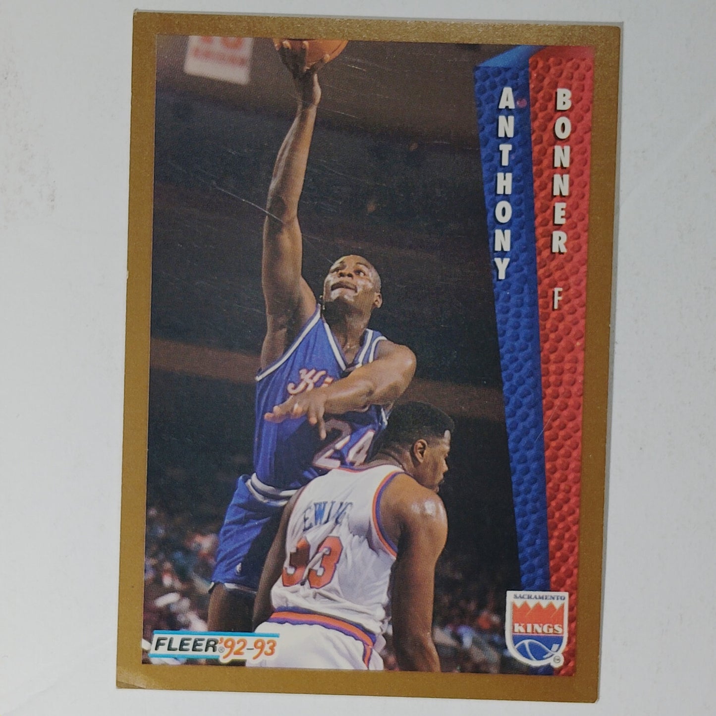 1992–93 Fleer Anthony Bonner #194 – Sacramento Kings – Forward – VG/EX