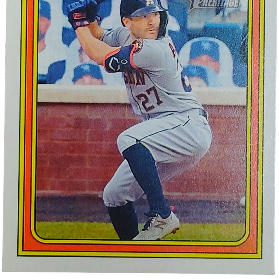 2021 Topps Heritage #44 Jose Altuve In Action Houston Astros 2B - VG/EX