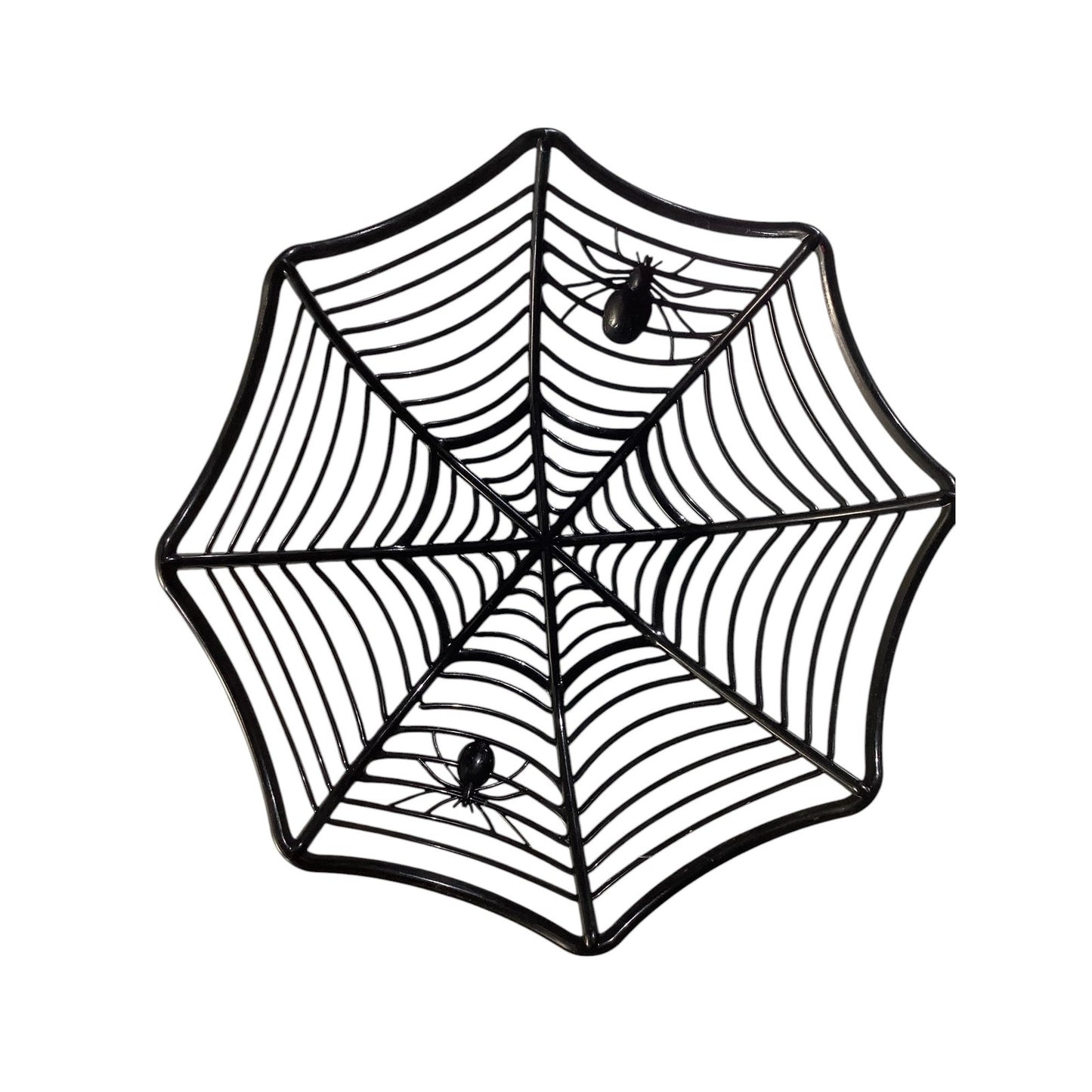 Spider Web Plastic Basket Bowls, Black 10-5/8" Top Dia., 4-1/2" Bottom Dia.