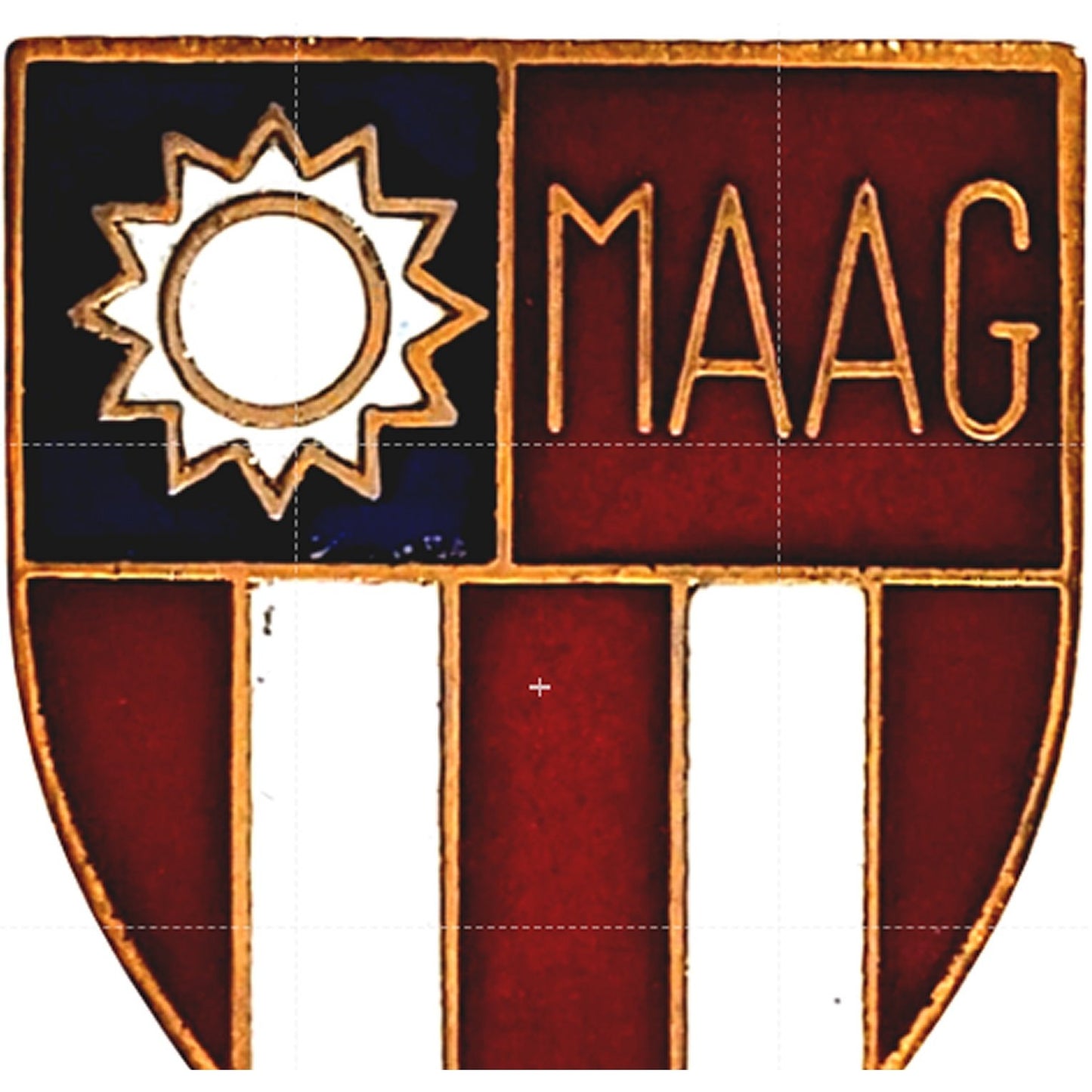 MAAG Formosa Taiwan Novelty Hat Lapel Pin 1" × 3/4"