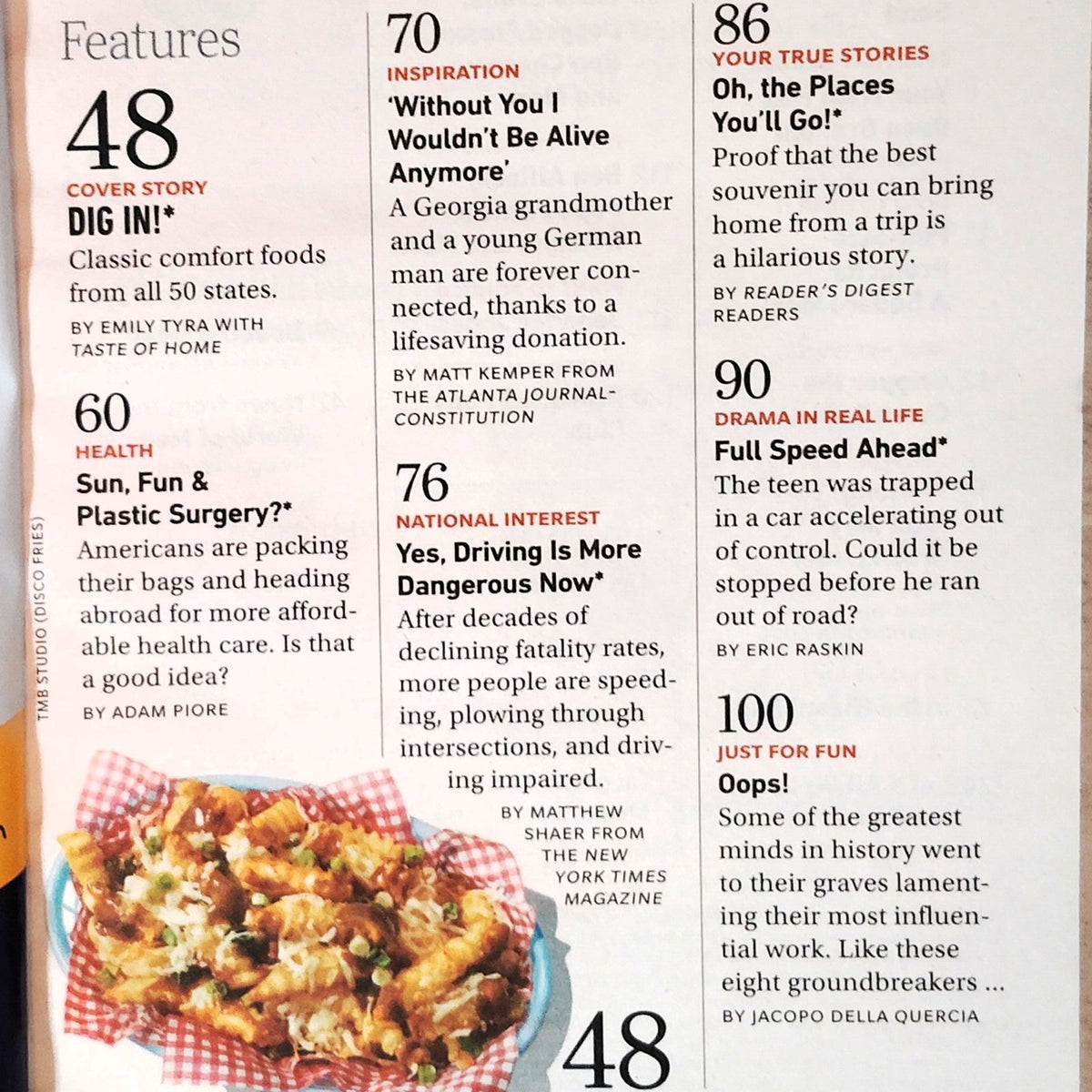 Reader's Digest Magazine July 2025 America the Tasty Comfort Food Issue