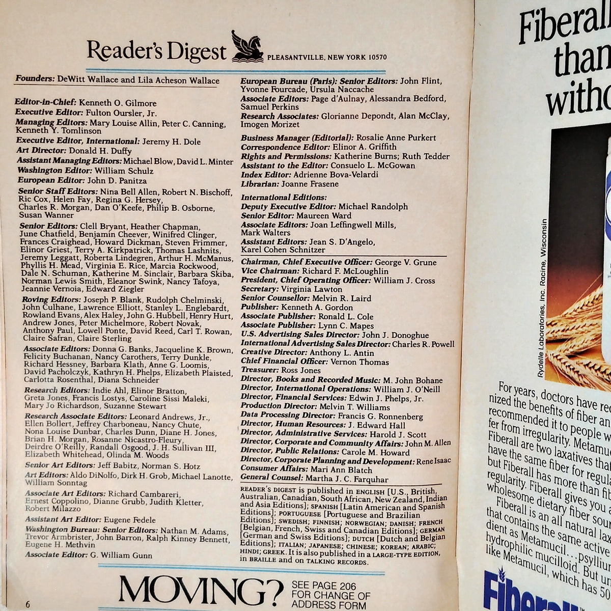 Reader's Digest January 1986 Magazine - Margaret Thatcher Family Fitness