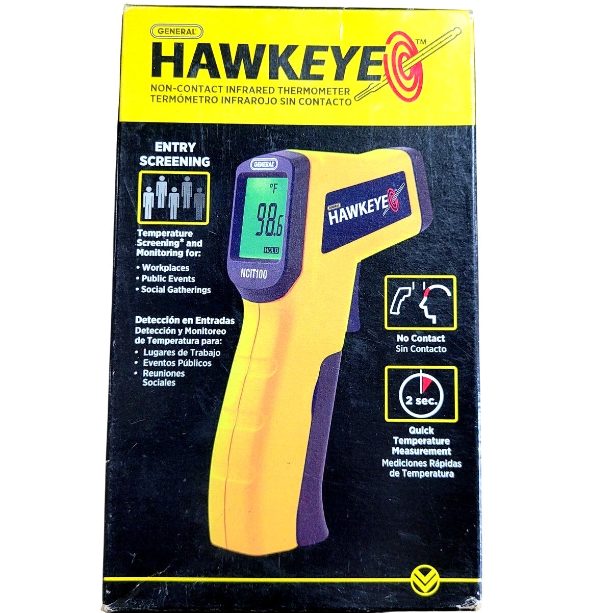 Hawkeye Non-Contact Forehead Infrared Thermometer Model NCIT100