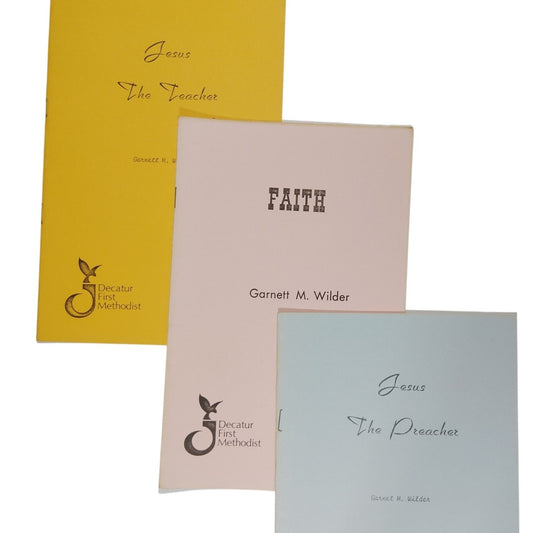 3 Sermon Programs – Garnett M. Wilder, Ph.D. – First United Methodist Church, Decatur GA – 1980–1981