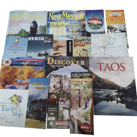 New Mexico 2016 Travel Ephemera Lot – Guides, Maps, Magazines Collection