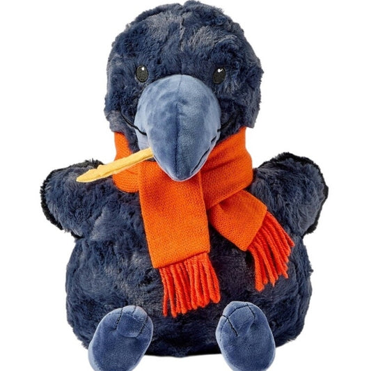 Gigglescape Crow Plush – 11.5 in – Scarf Character Toy, NWT