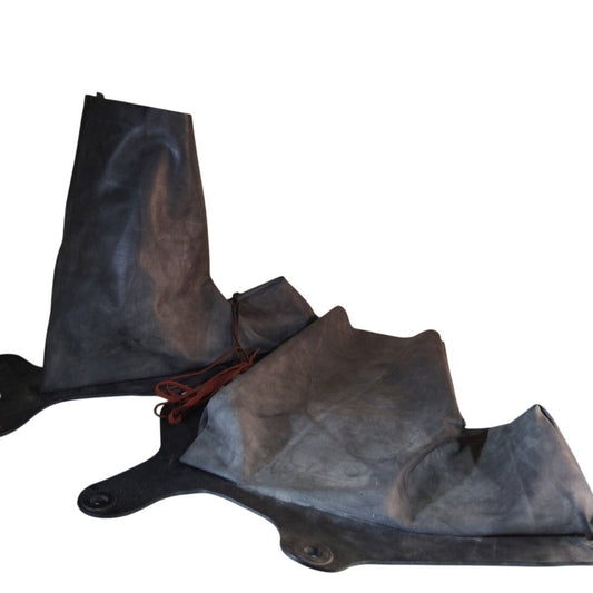 Chemical Protective Footwear Overboot Covers – MIL-F-A3987, Black Rubber, 1 Pair