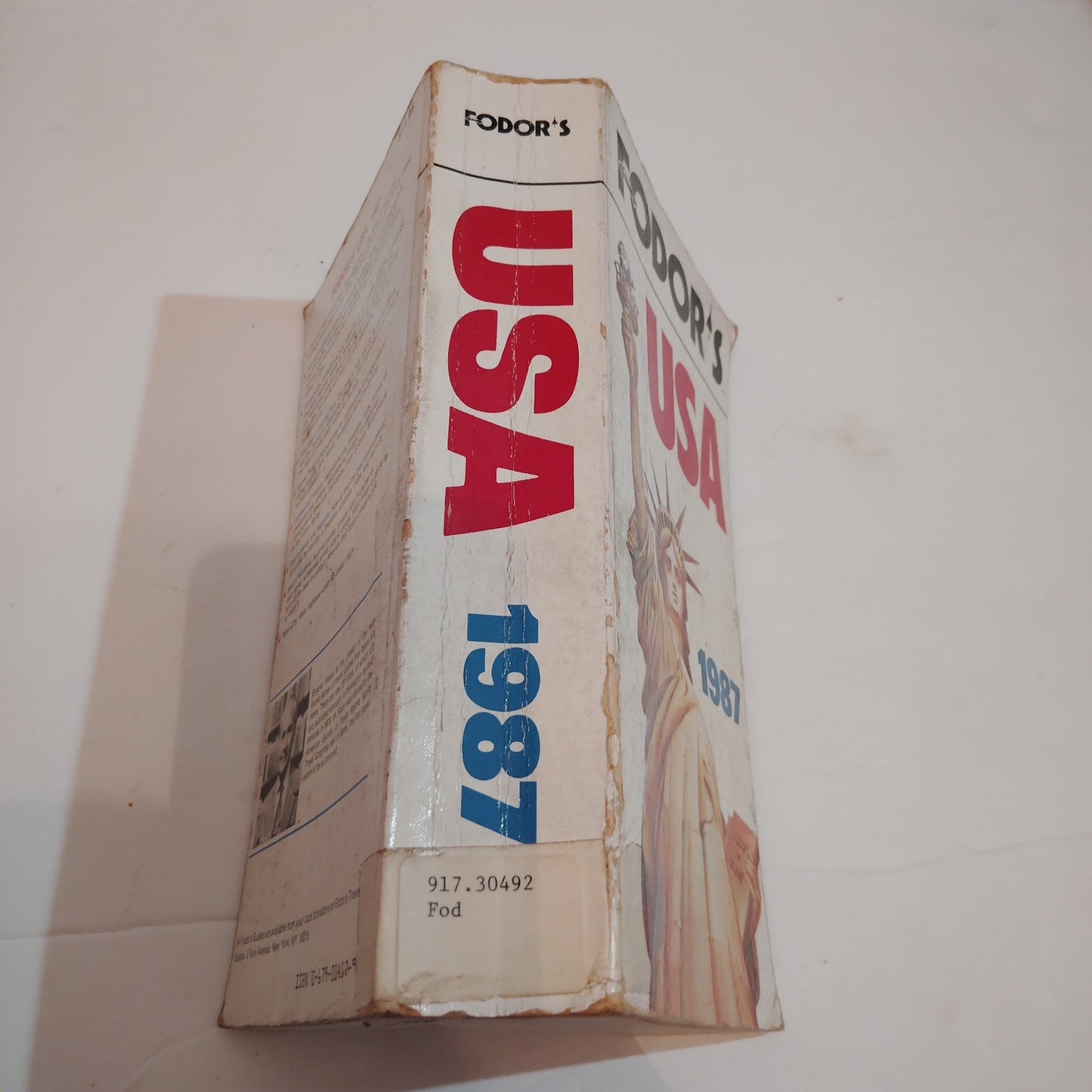 Fodor’s USA 1987 Travel Guide Paperback Withdrawn Library Copy Good Condition