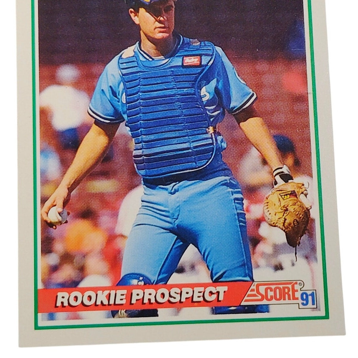 1991 Score Brent Mayne #765 Kansas City Royals Catcher Rookie Prospect Card NM