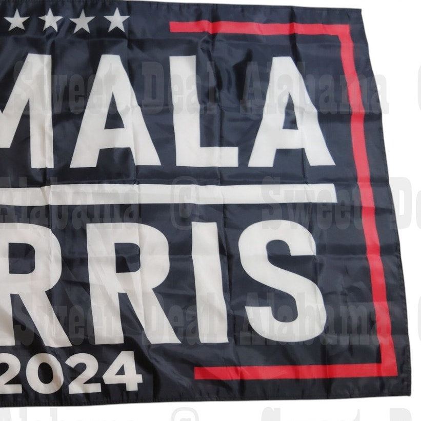 Kamala Harris 2024 Flag 60"x36" – Political Banner with Stars, Outdoor Display