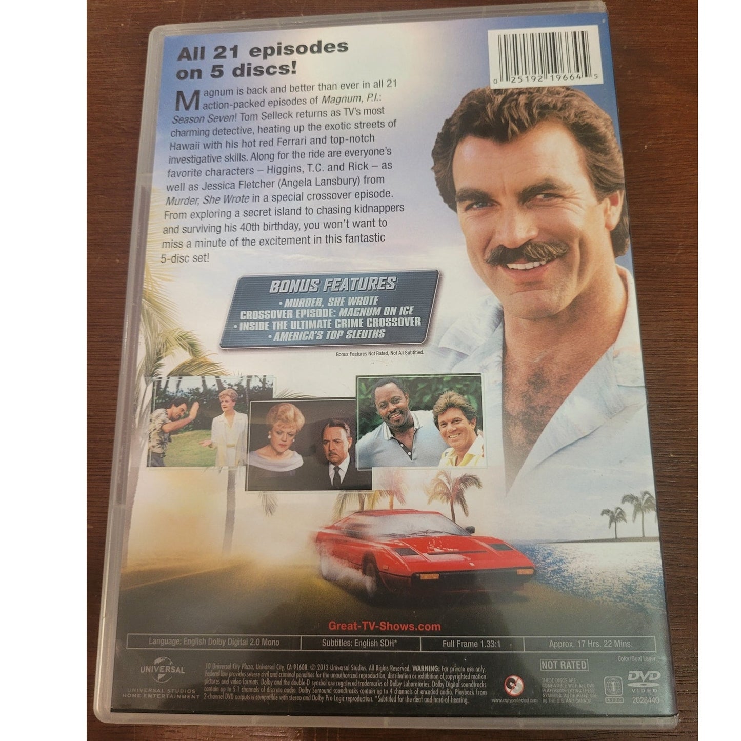 Magnum P.I. Season Seven DVD 1986 Action Drama – Tom Selleck