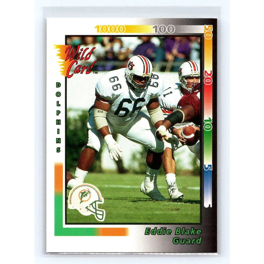 1992 Team NFL, AAA Sports, Inc., Wild Card Eddie Blake #227 Rookie RC