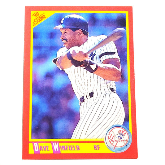1990 Score Dave Winfield #307 New York Yankees Right Fielder Hall of Famer EX