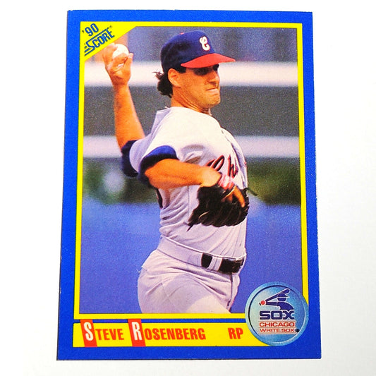 1990 Score Steve Rosenberg #523 Chicago White Sox Relief Pitcher MLB Baseball EX