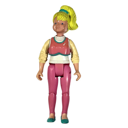 1994 Articulated Fisher-Price Loving Family Teen Blonde w/ Ponytail, Pink Outfit