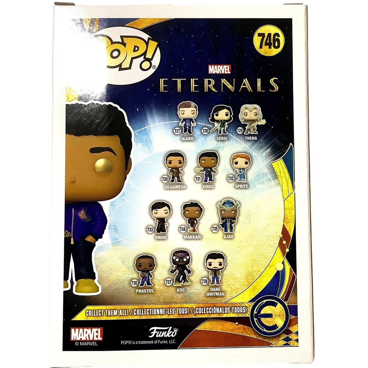 Funko POP! Marvel Eternals KINGO 746  FAC-053571-21245 Vinyl Bobblehead Figure