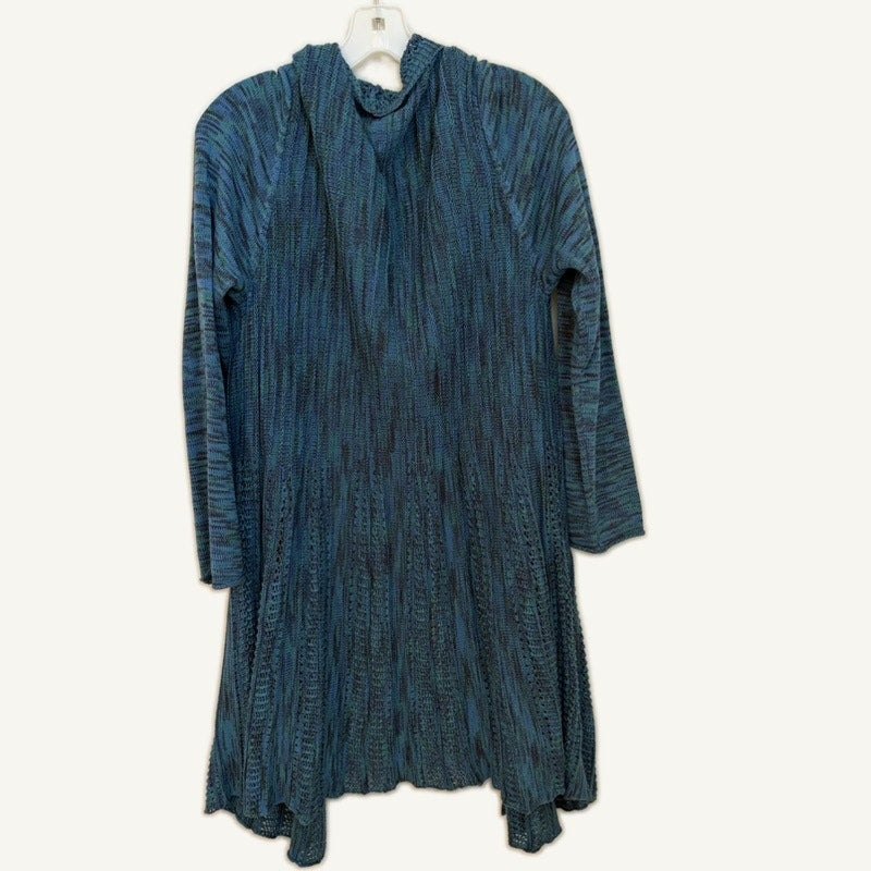 Blair Women's Teal Tank Top & Open Knit Cardigan 2-Piece Set Large