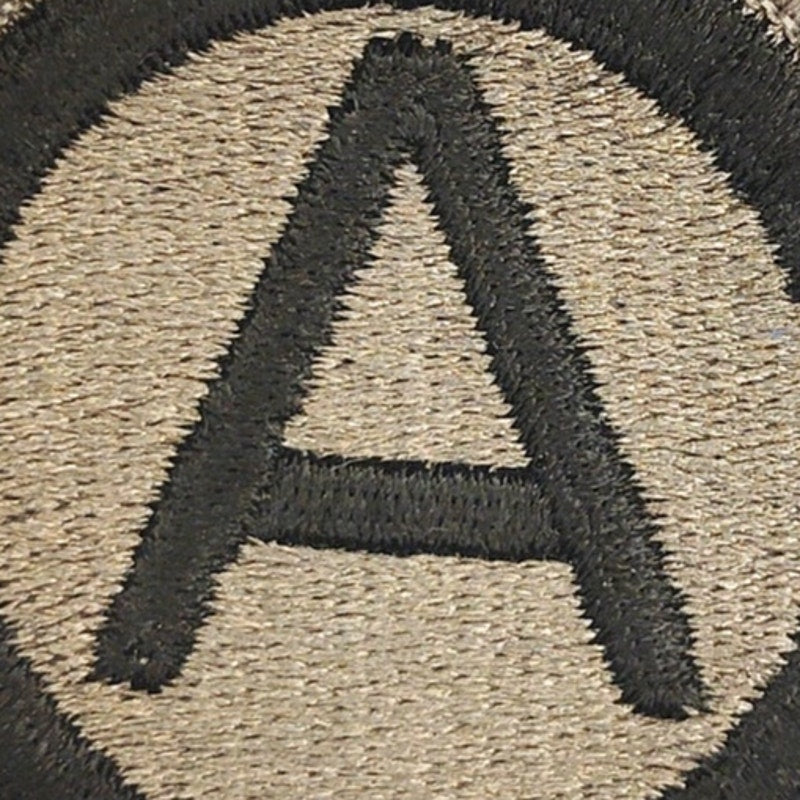 US Army Central 3rd Third Army OCP ACU Patch Subdued Hook Fastener Patton Own