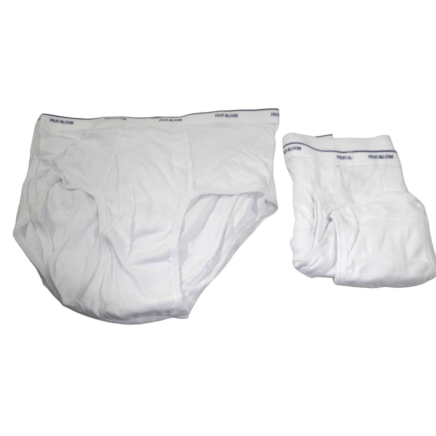 Fruit of the Loom Big Men's Tag-Free Cotton Briefs Underwear, 6 Pack White, XXL