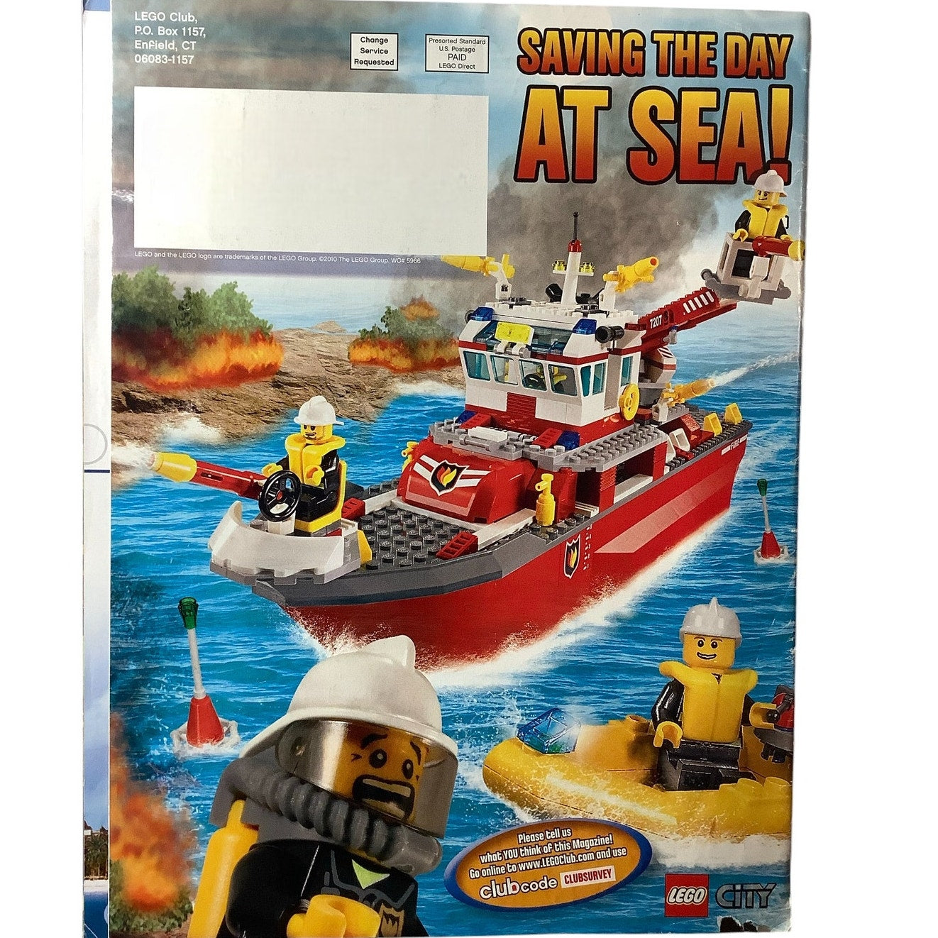 5 x Back Issues Lego Club Magazines, 5  issues from 2010-2014 Pictured