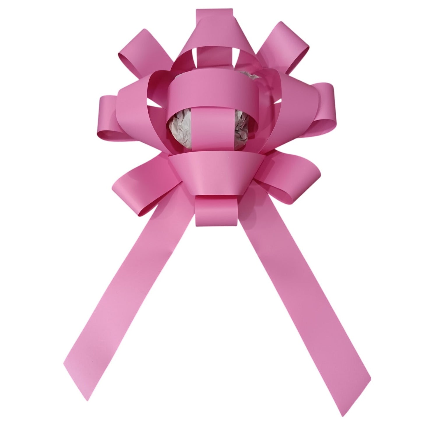 30" Giant Pink Car Bow - Magnetic Base - Waterproof Vinyl - Gift Wrap Decoration