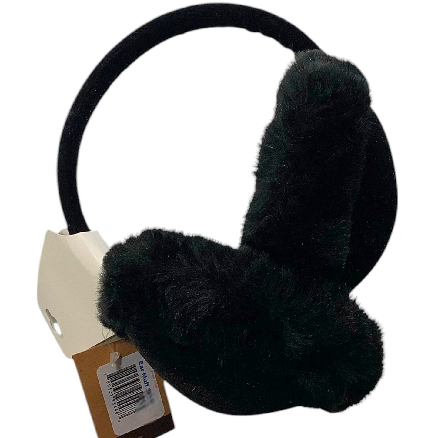 C.C. Exclusive Ear Muffs, Black,  4-1/2"D, Adjustable on Headband