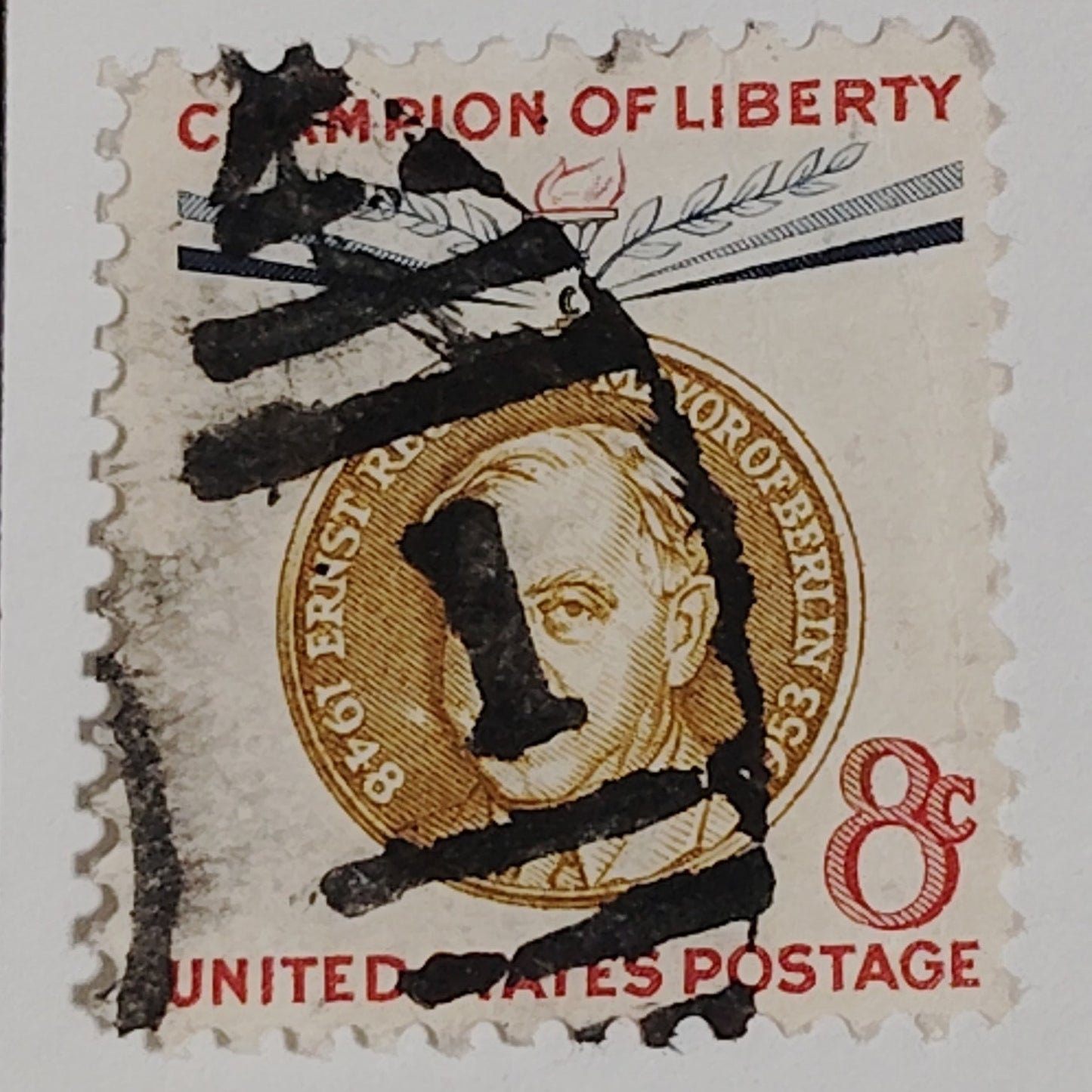 1959 Scott #1137 – 8¢ Ernst Reuter / Champion of Liberty – Canceled