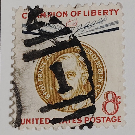 1959 Scott #1137 – 8¢ Ernst Reuter / Champion of Liberty – Canceled