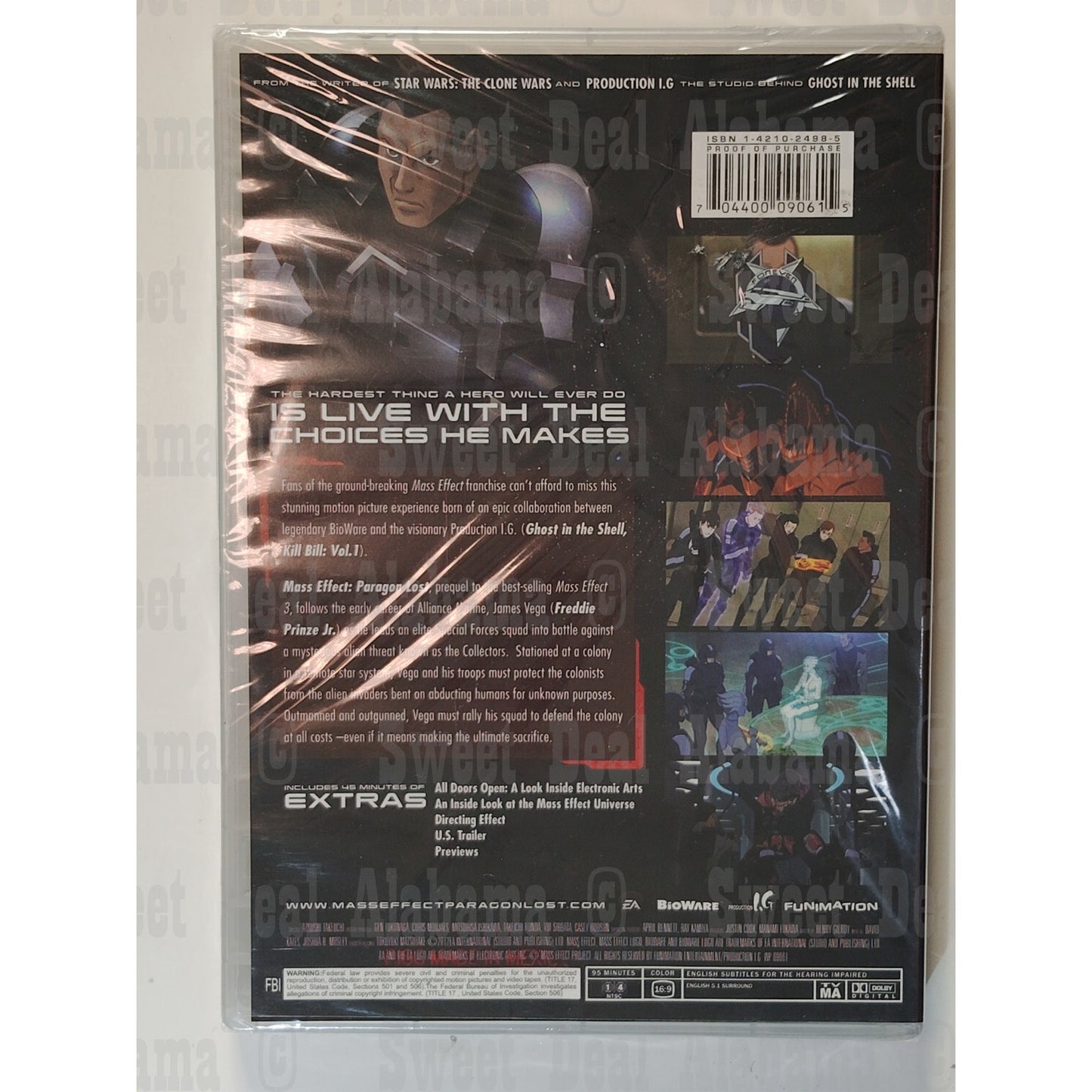 Mass Effect: Paragon Lost (2012 DVD) Action, Sci-Fi NR (Not Rated)