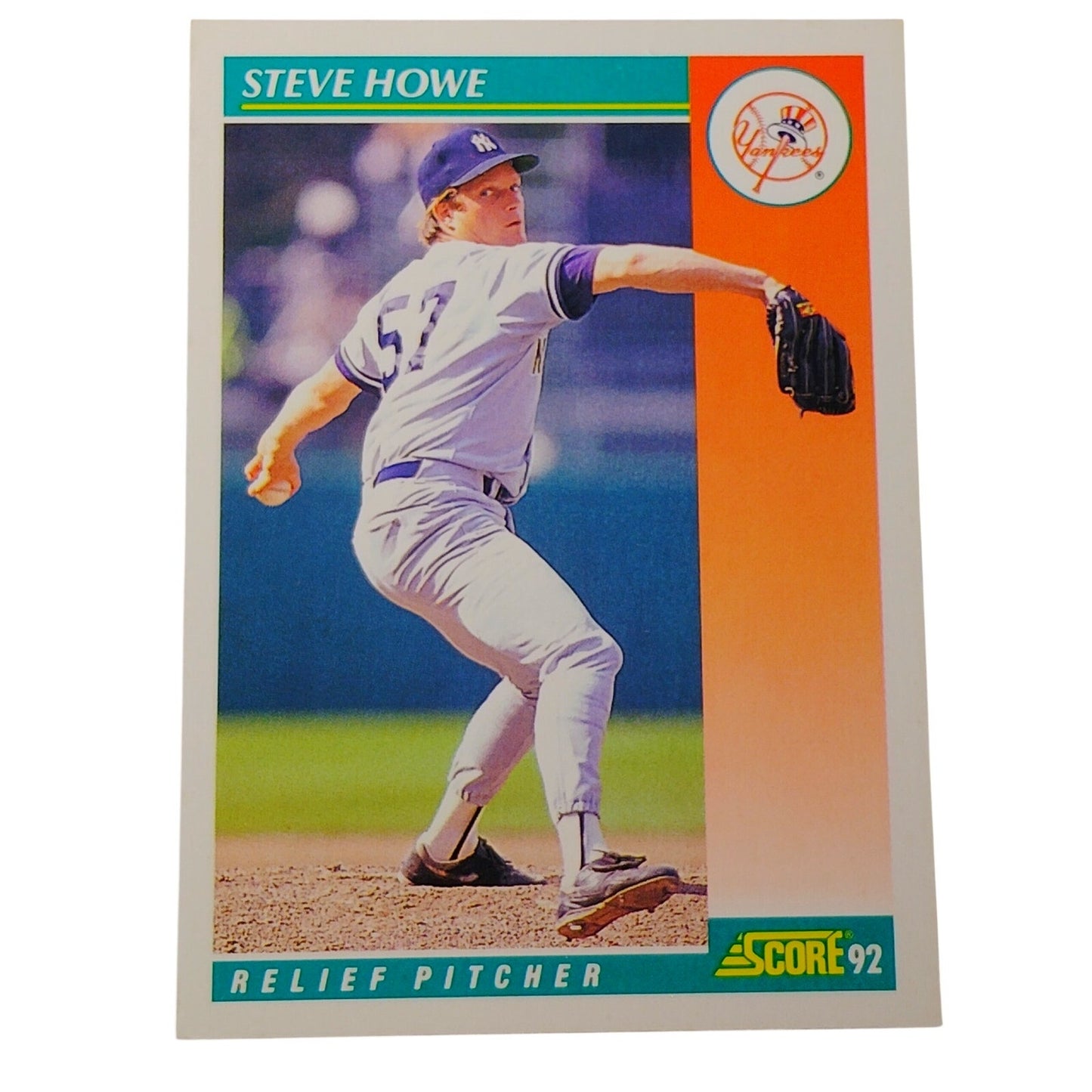1992 Score Steve Howe #275 New York Yankees Relief Pitcher MLB Baseball NM